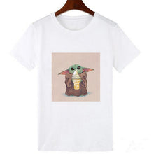 Load image into Gallery viewer, Showtly   The Mandalorian Baby Yoda Sweatshirt Men/Women Star Wars TV Series T shirt 90S Science Fiction Movies Tee Tops
