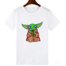 Load image into Gallery viewer, Showtly   The Mandalorian Baby Yoda Sweatshirt Men/Women Star Wars TV Series T shirt 90S Science Fiction Movies Tee Tops
